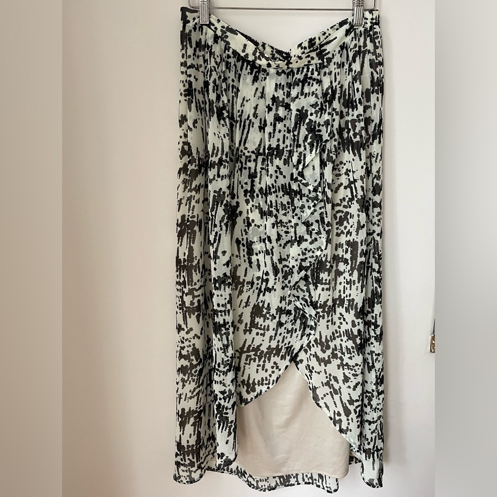 Daniel Rainn Monochrome High-Low Skirt